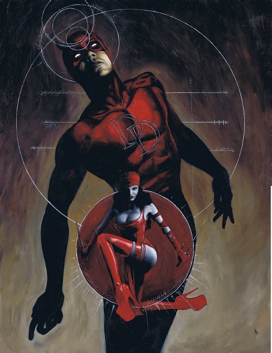 Daredevil and Elektra commission. 